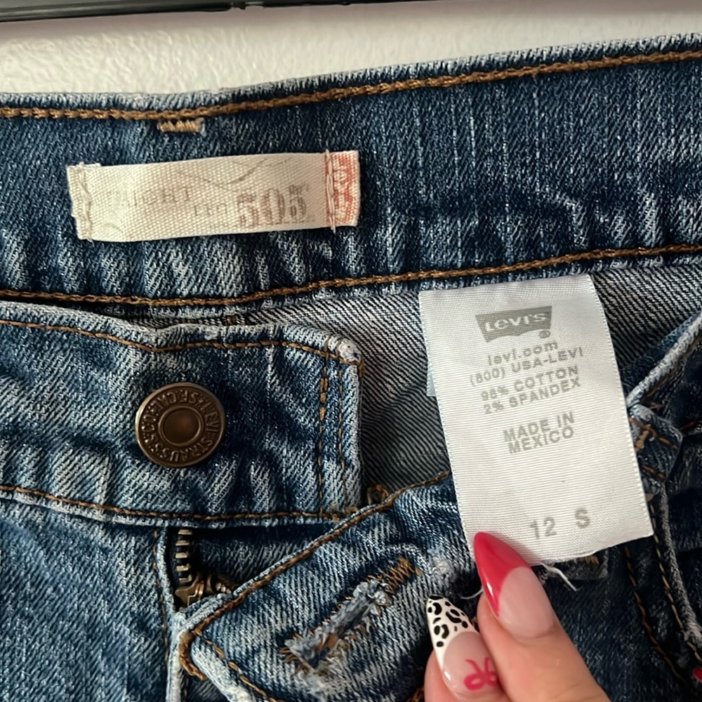 vintage levi’s jeans 505, straight leg, size 12S